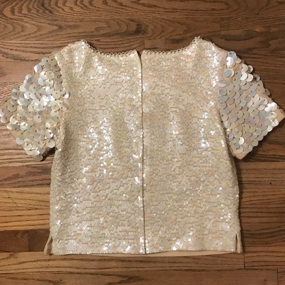 Vtg Miss Ruth Sequin Crop Top - Picture 4 of 7